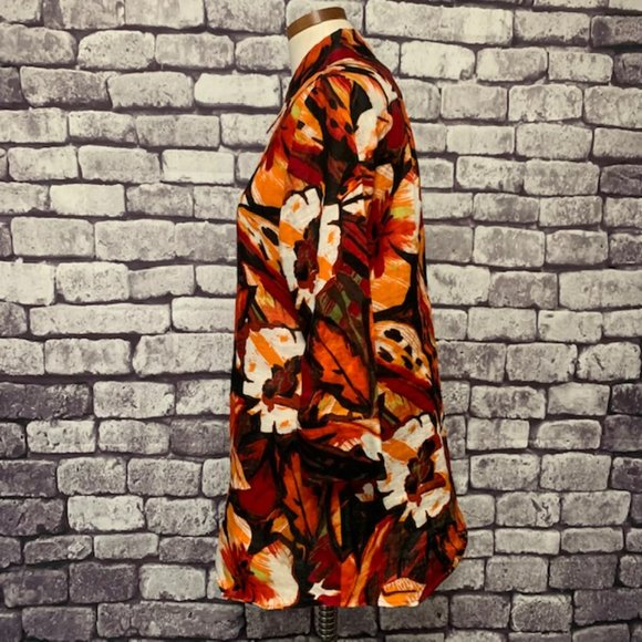 Chico's 3/4 Sleeve Multicolored Blouse Size L - Picture 5 of 10